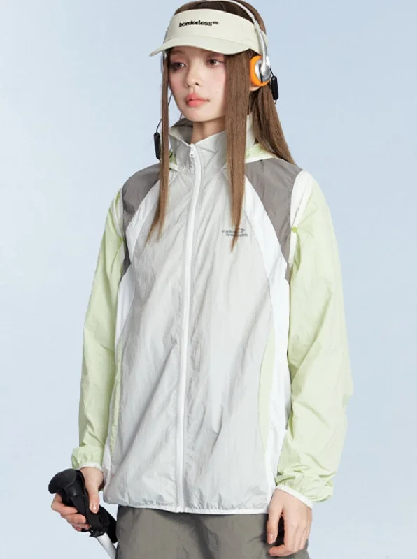 Jacket With Detachable Sunscreen Feature Print Jacket Jacquard Jacket Embroidered Jacket