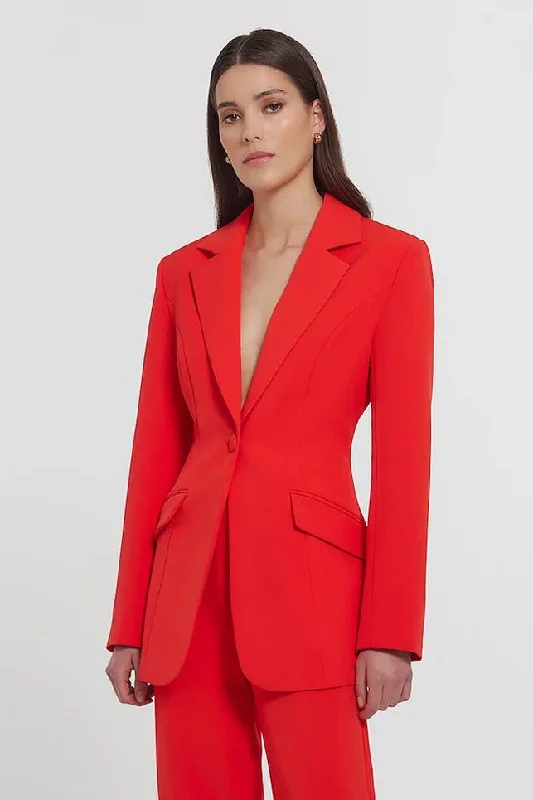 Kianna Sienna Blazer - Red Women's Formal Blazer