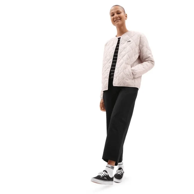 VANS Forces Quilted Jacket Women's Hushed Violet Print Jacket Jacquard Jacket Embroidered Jacket VANS Forces Quilted Jacket Women's Hushed Violet Print Jacket Jacquard Jacket Embroidered Jacket