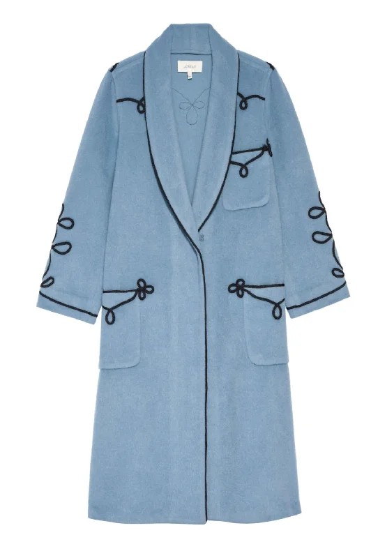 Women's Western Stouche Coat In Blue