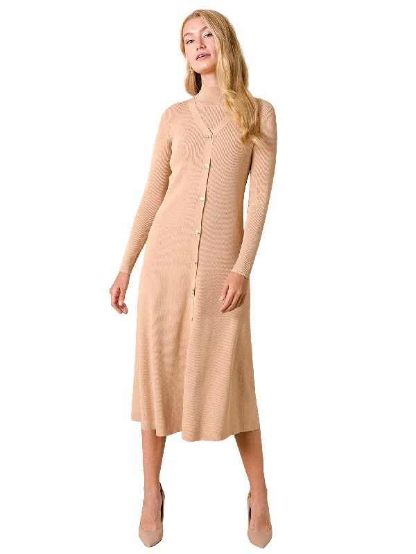 Apparalel Ribbed Cardigan Dress