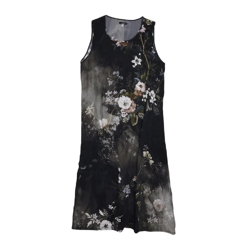 Bleached Floral Midi Dress