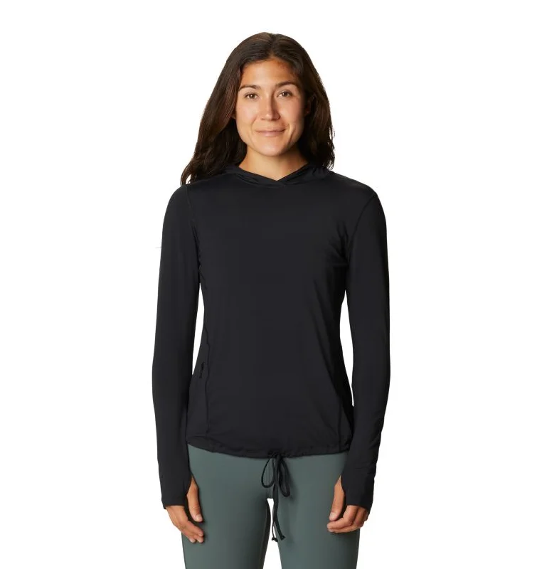 Women's Crater Lake Long Sleeve Hoody - Black