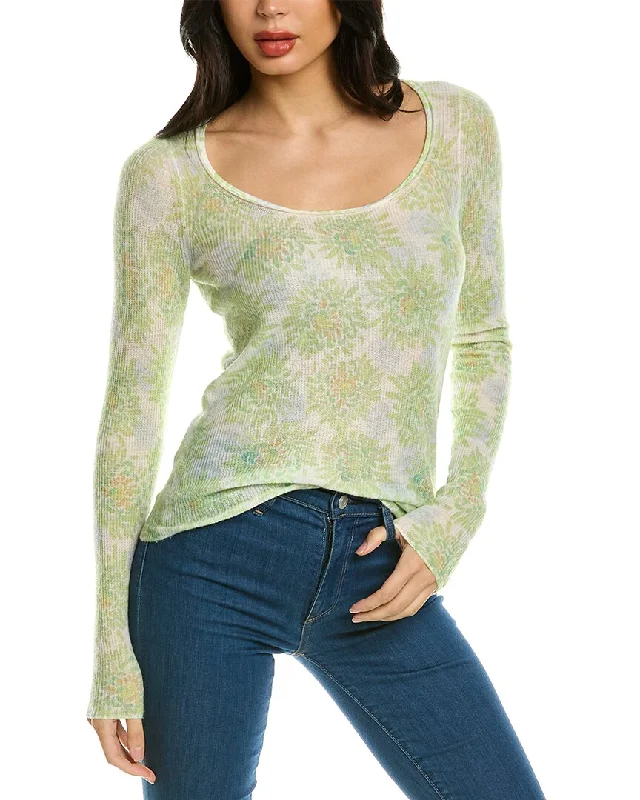 Rebecca Taylor Astera Fleur Wool-Blend Pullover