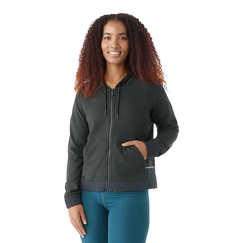 Women's Active Uptempo Full Zip Hoodie - Black