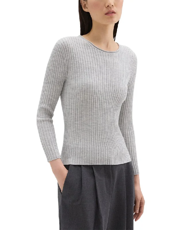 Theory Slim Rib Wool Sweater