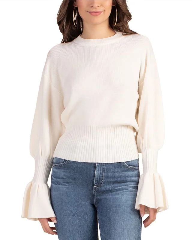 Trina Turk Chloe Ruffle Wool Pullover