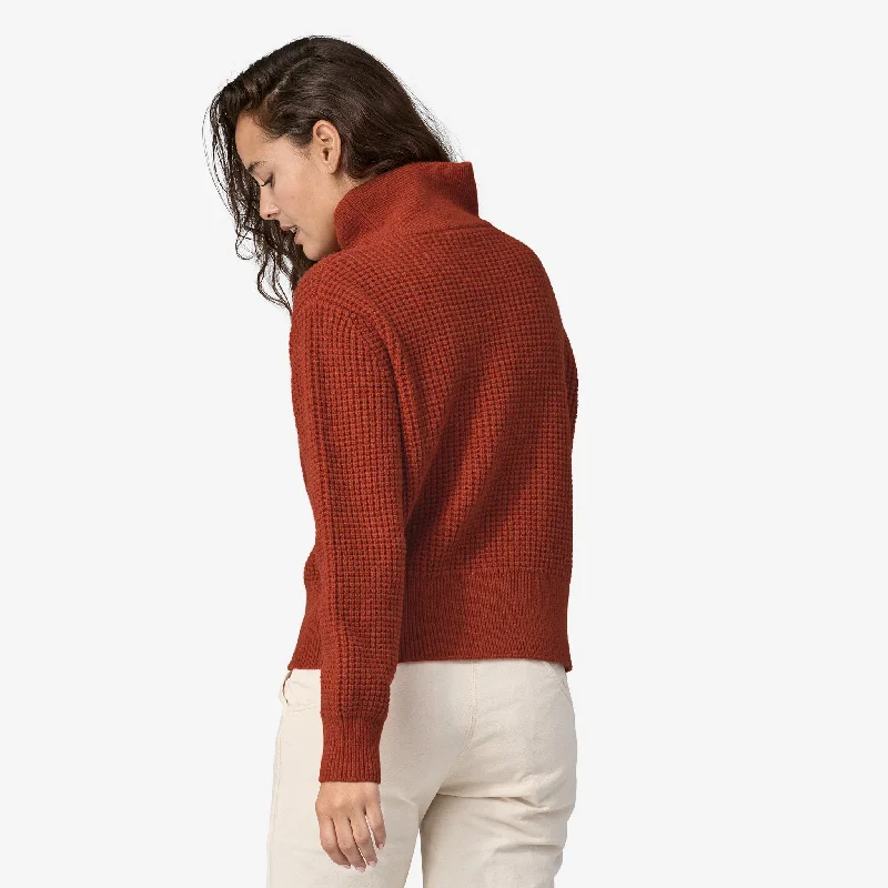 Women's Recycled Wool-Blend 1/4-Zip Sweater