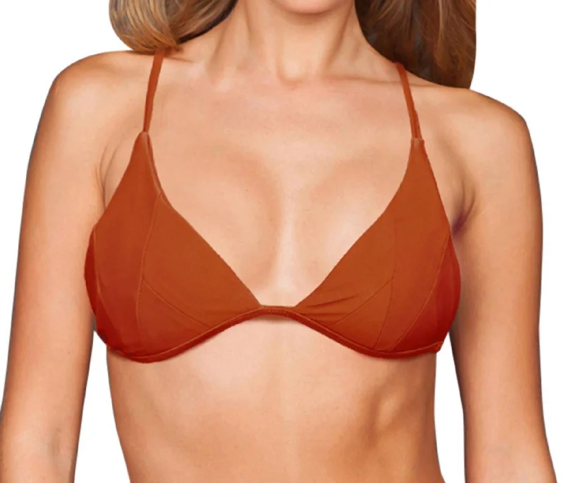 Triangle Isla Bikini Top In Sfs Red Sand