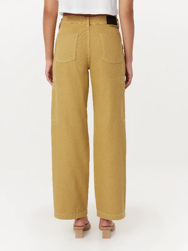 The Annie Utility Loose Pant in Golden Beige