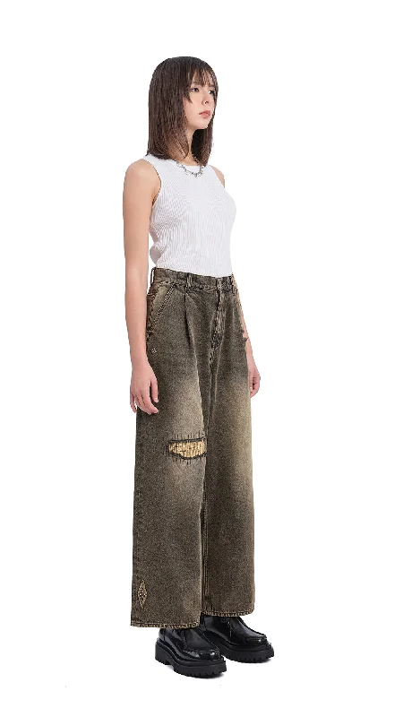 Soil Denim Studded Balloon Jeans