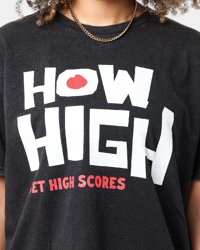 American Thrift X 420 How High Vintage T-Shirt Washed Black