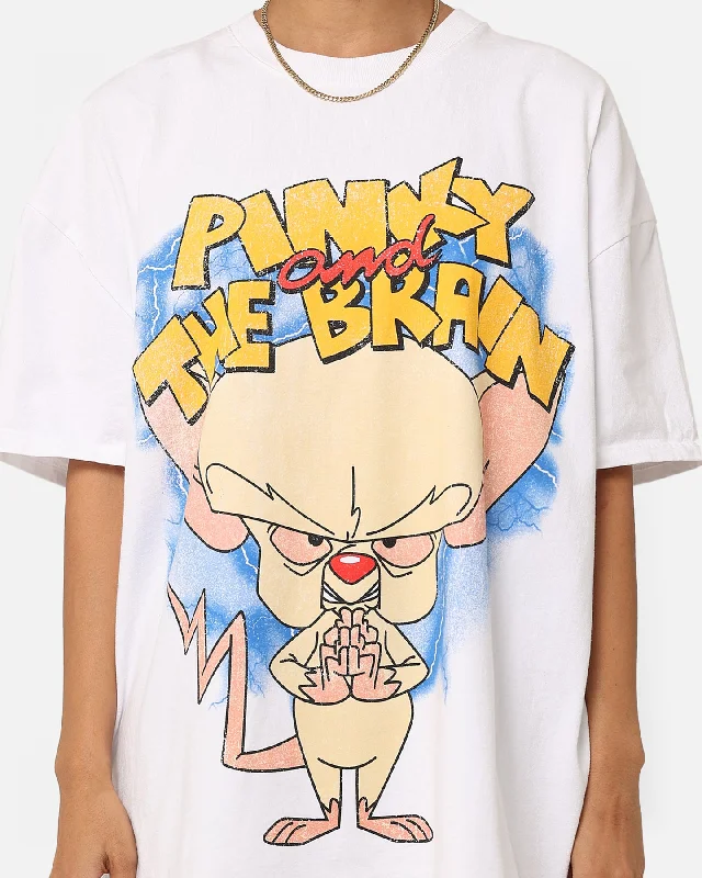 American Thrift X Cartoon Network Pinky & The Brain Heavyweight Vintage T-Shirt White