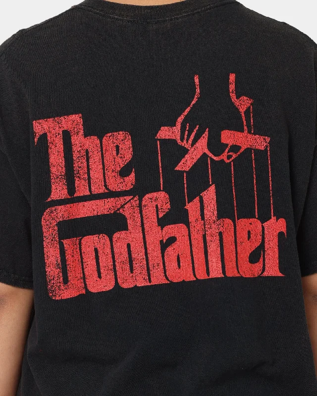 American Thrift X The Godfather The Godfather Cat Vintage T-Shirt Black Wash