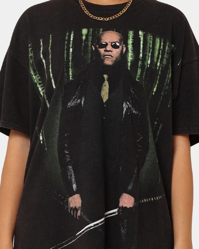 American Thrift X The Matrix Morpheus Vintage T-Shirt Black Wash