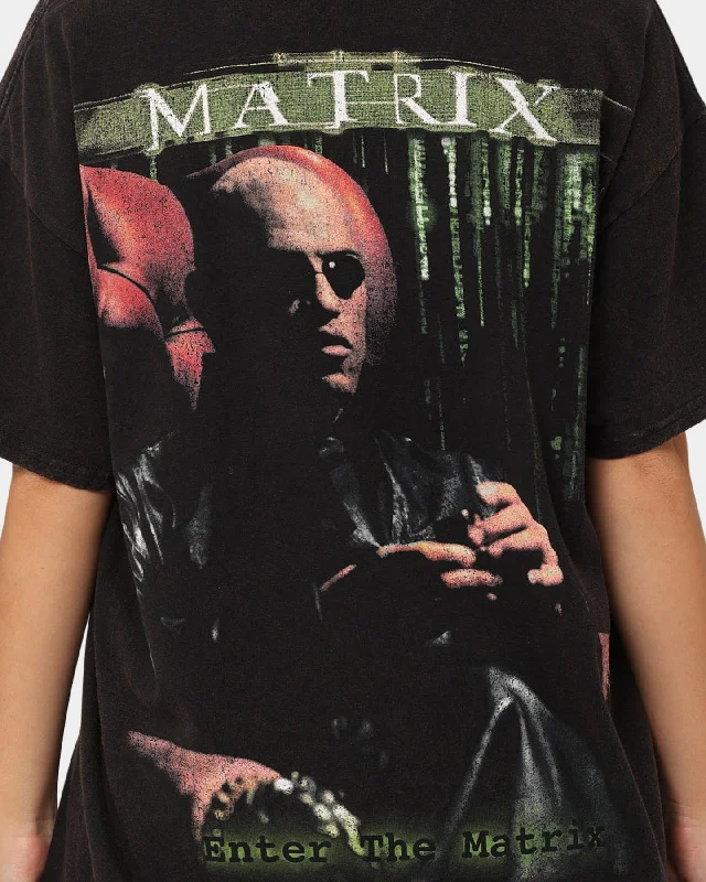 American Thrift X The Matrix Morpheus Vintage T-Shirt Black Wash