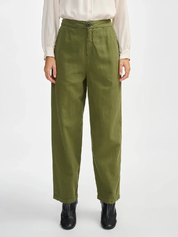 Bellerose Pasop Twill Trousers in Army