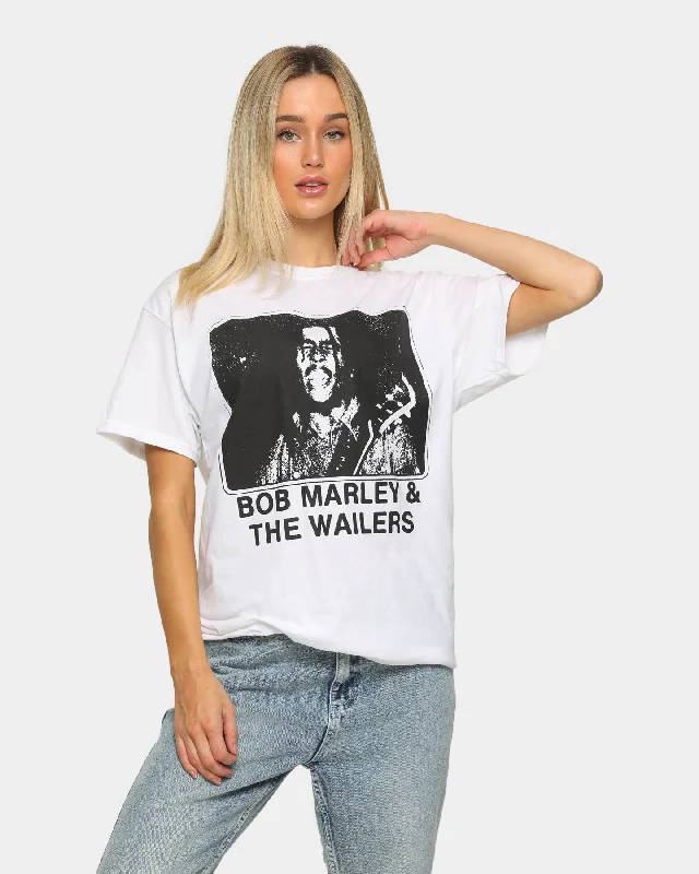 Bob Marley Men's Bob Marley & The Wailers Vintage Short Sleeve T-Shirt White