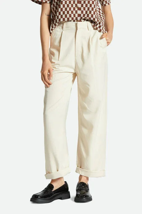 Brixton - Victory Trouser Pant, White Smoke