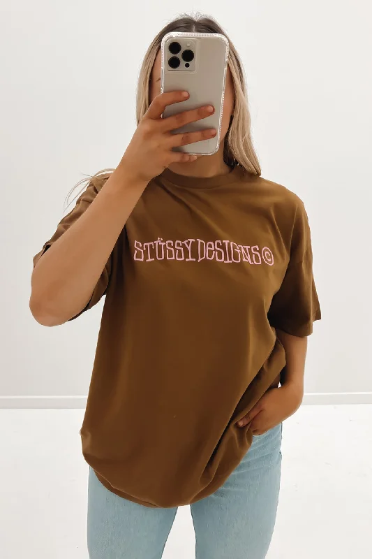 Designs Relaxed Tee Chocolate