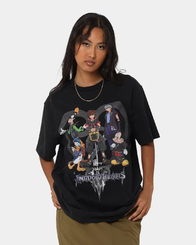 Disney Kingdom Hearts Vintage T-Shirt Washed Black