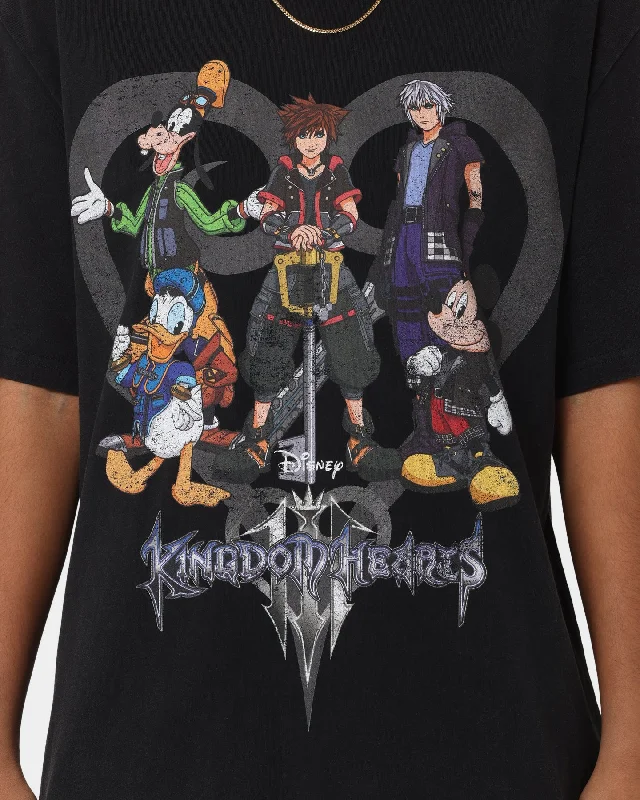 Disney Kingdom Hearts Vintage T-Shirt Washed Black