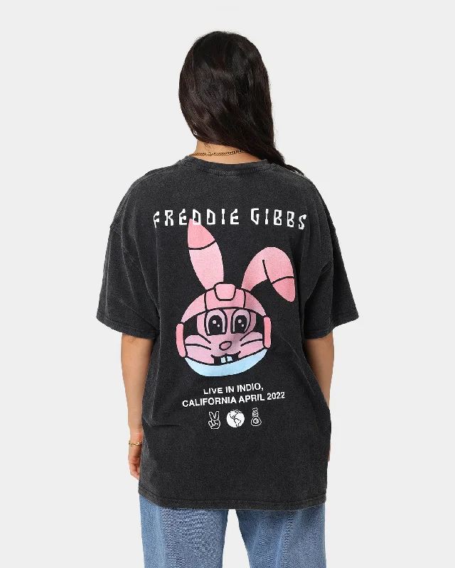 Freddie Gibbs Indio Space Rabbit Vintage T-Shirt Washed Black