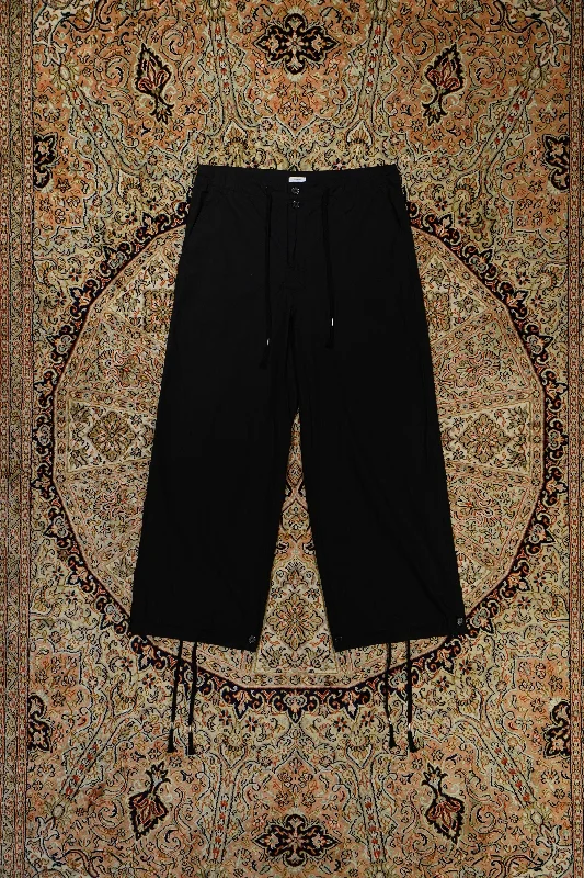 Wide Cuffed Trousers “Falls” (BLACK)