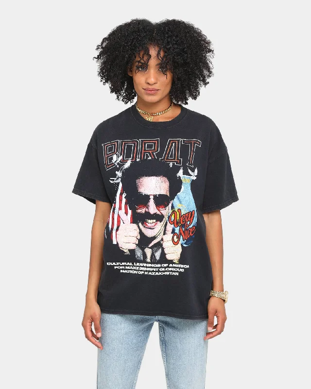 Goat Crew Borat Vintage Short Sleeve T-Shirt Black Wash