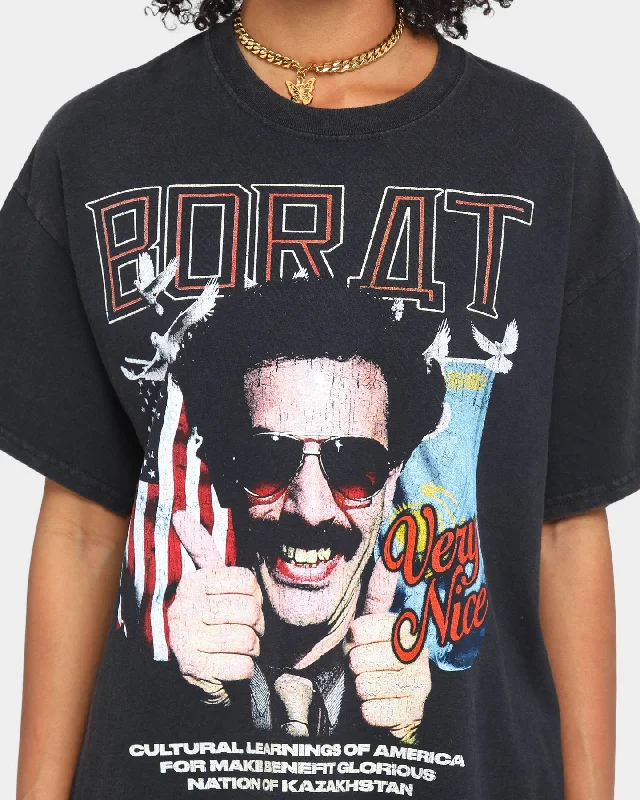 Goat Crew Borat Vintage Short Sleeve T-Shirt Black Wash