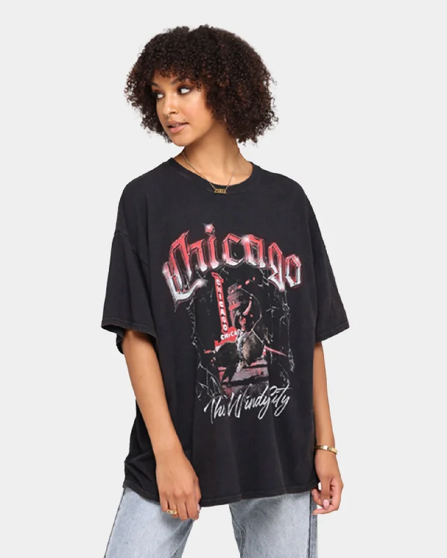 Goat Crew Chicago Vintage T-Shirt Black Wash