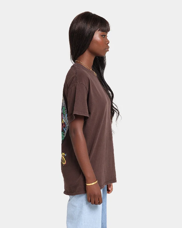 Goat Crew Racks Vintage T-Shirt Washed Brown