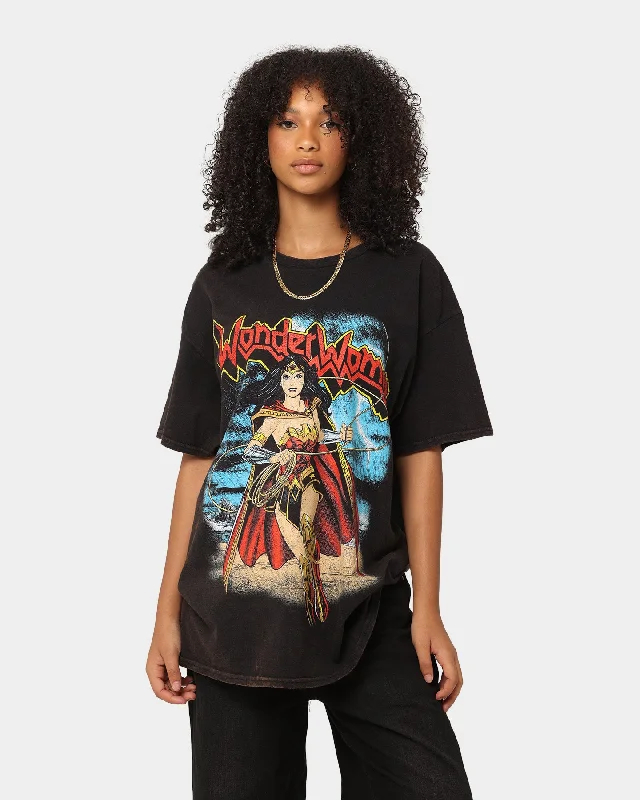 Goat Crew X DC Wonder Woman Metal Vintage T-Shirt Black Wash