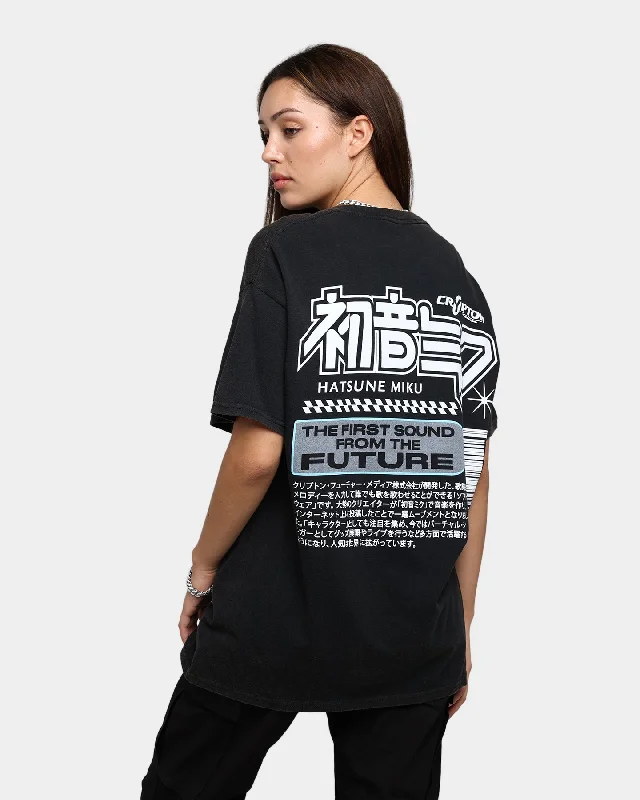 Goat Crew X Hatsune Miku Future Sound Vintage T-Shirt Washed Black