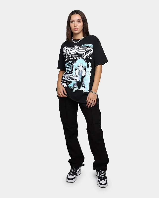 Goat Crew X Hatsune Miku Future Sound Vintage T-Shirt Washed Black