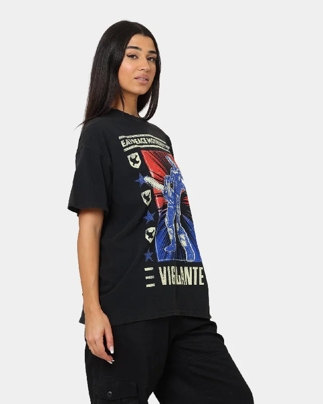 Goat Crew X Peacemaker Vigilante Vintage T-Shirt Washed Black