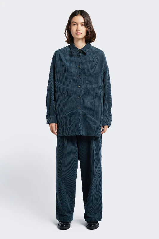 Interim Cord Pant Petrol Blue