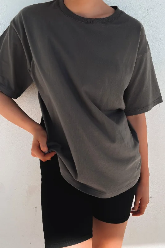 Koa Oversized Tee Charcoal