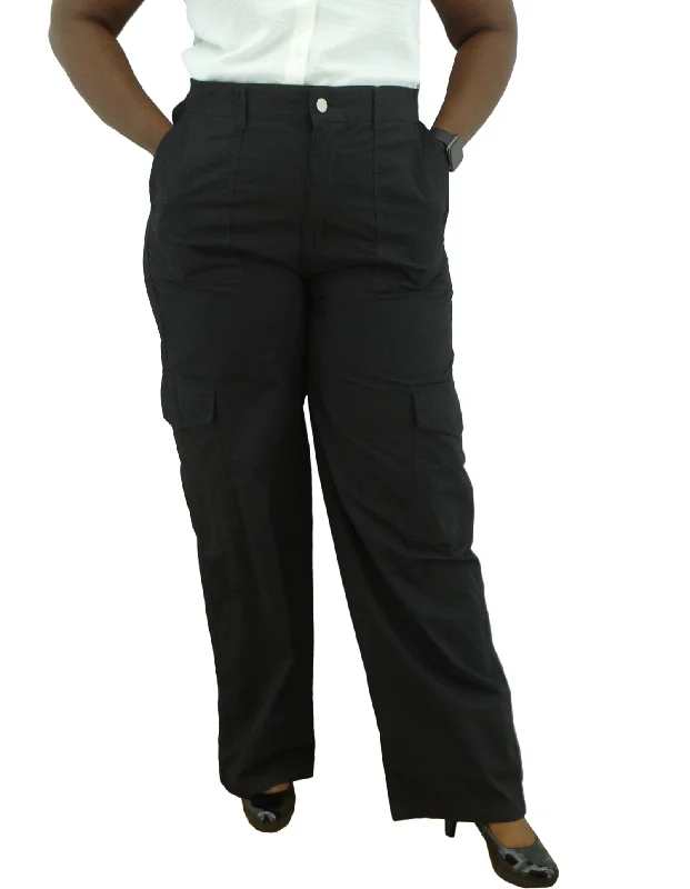 180997M, Da Moda - Multi Pocket Mama Cargo Pants (Plus Size)