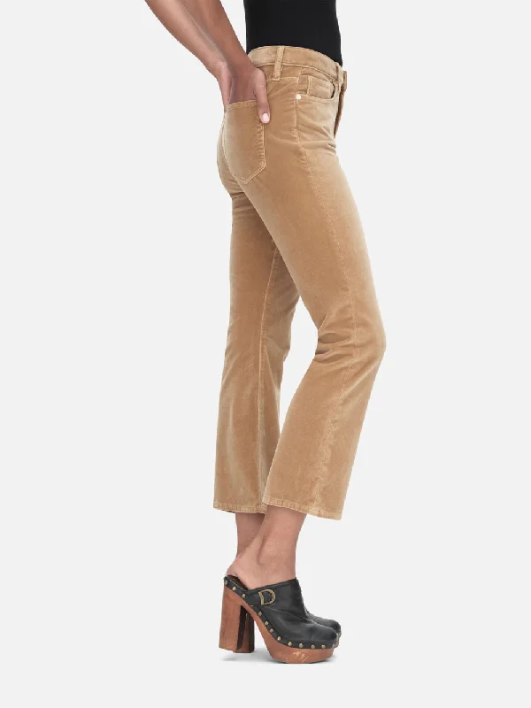 Le Crop Mini Boot Velveteen -- Camel