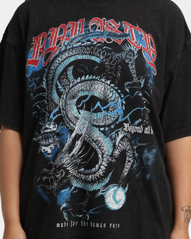 Loiter Dragon Born Vintage T-Shirt Black Wash