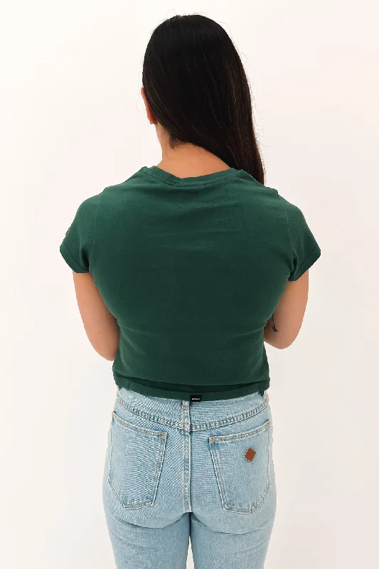 Love Me Not Hemp Mini Tee Mallard Green