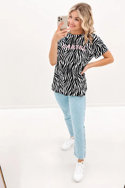 Marlo Tee Black Zebra