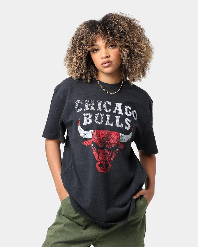 Mitchell & Ness Chicago Bulls Oversized Logo Short Sleeve Vintage T-Shirt Vintage Black