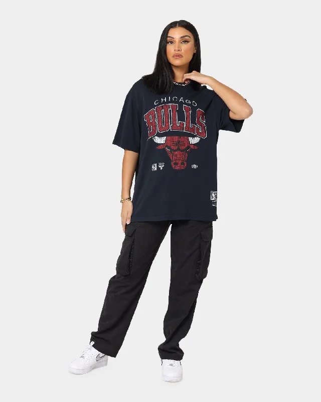 Mitchell & Ness Chicago Bulls XL Arch Vintage T-Shirt Faded Black