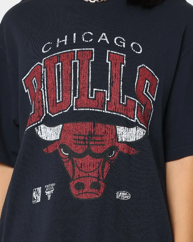 Mitchell & Ness Chicago Bulls XL Arch Vintage T-Shirt Faded Black