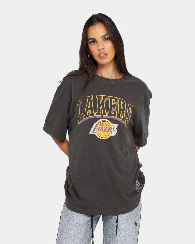 Mitchell & Ness Los Angeles Vintage Keyline Logo T-Shirt Faded Black