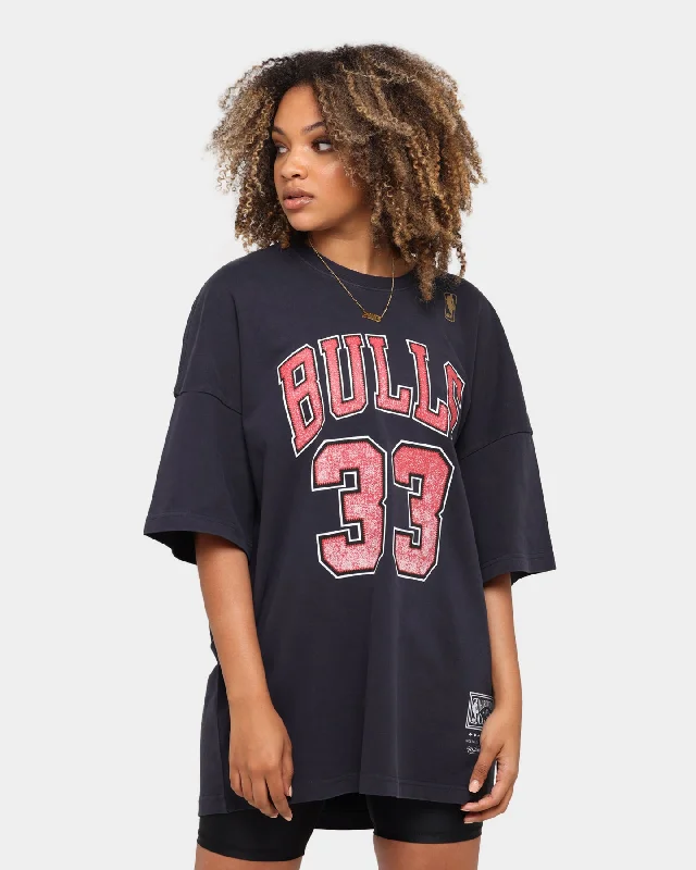 Mitchell & Ness Scottie Pippen Oversized Vintage T-Shirt Faded Black