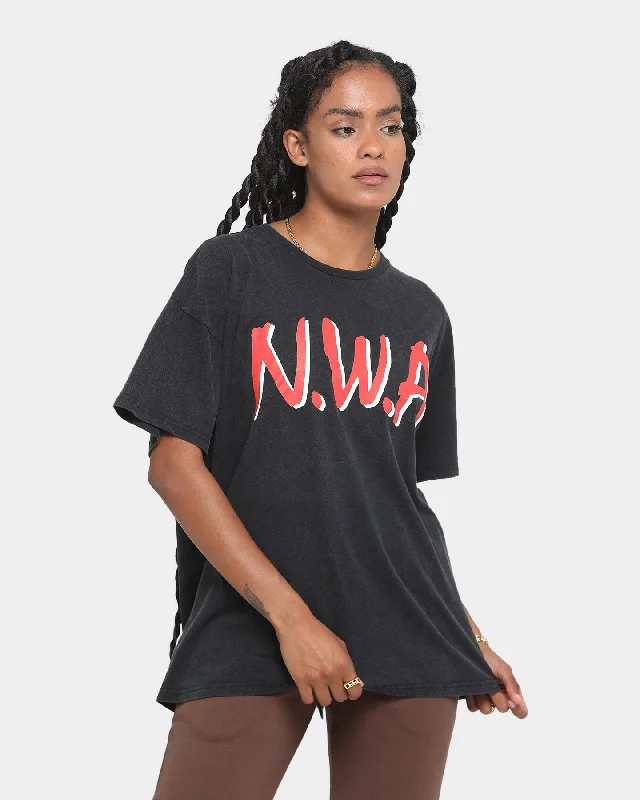 N.W.A F*CK Tha Police Vintage T-Shirt Washed Black