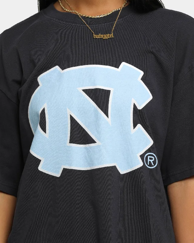 NATIONAL COLLEGIATE ATHLETIC ASSC UNC Team Crest Vintage T-Shirt Vintage Black